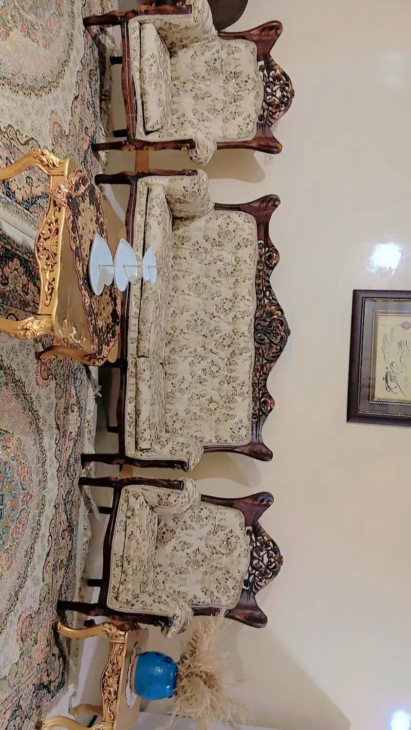 مبل سلطنتی|مبلمان خانگی و میز عسلی|مسجد سلیمان, |دیوار