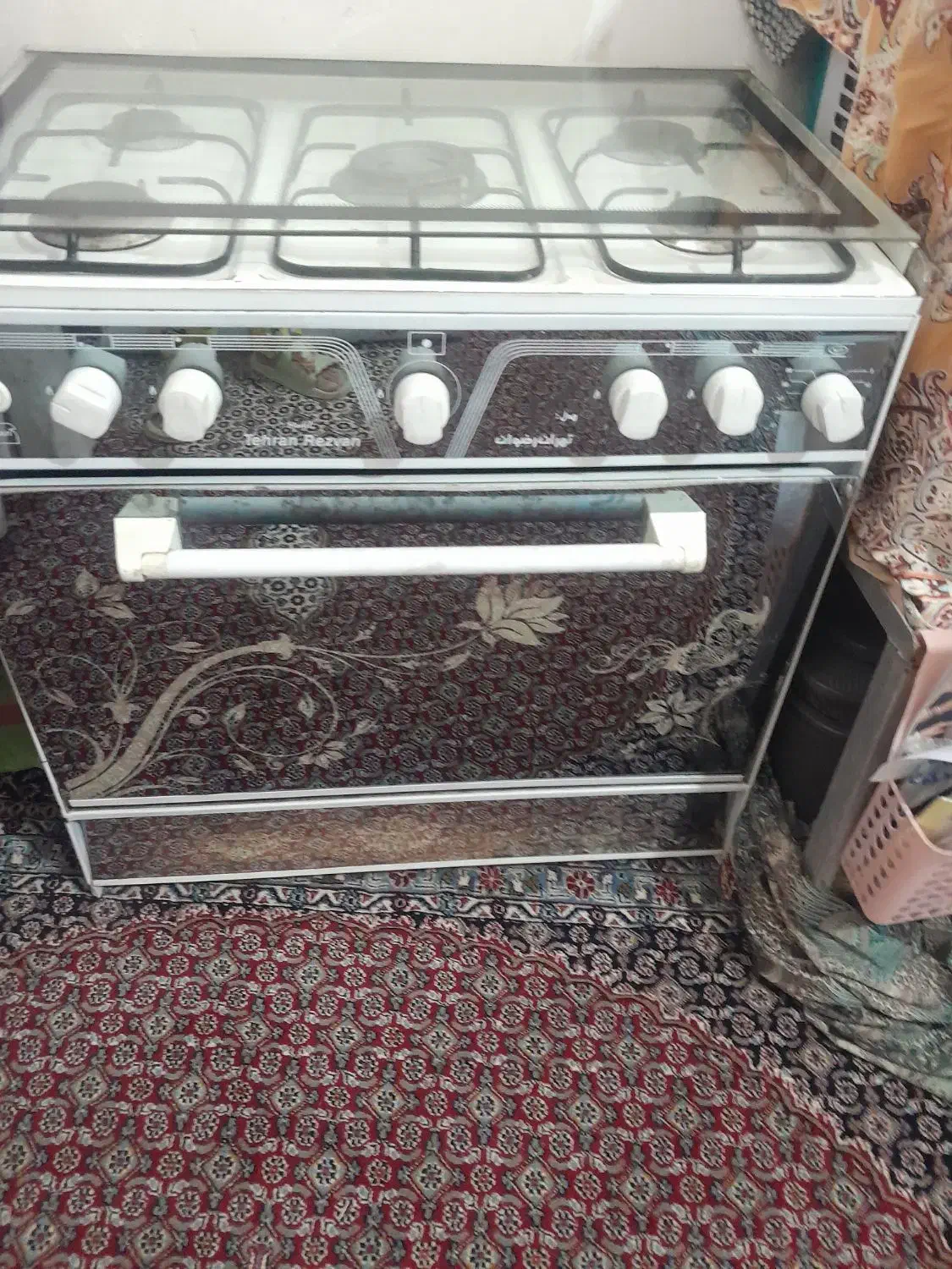 اجاق گاز پنج  شعله  طرح فر|اجاق گاز و لوازم برقی پخت‌وپز|تربت جام, کشتارگاه|دیوار