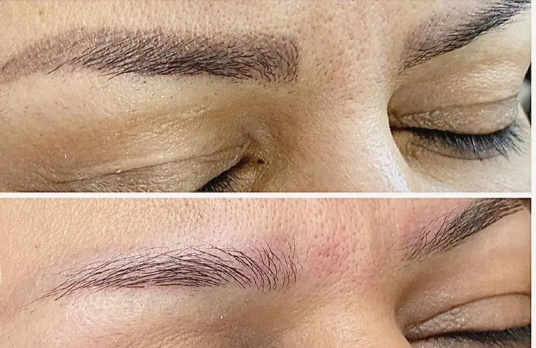 پاک کردن تاتوقدیمی ابرو دریک مرحله تضمینی با رجوی|خدمات آرایشگری و زیبایی|شوشتر, |دیوار