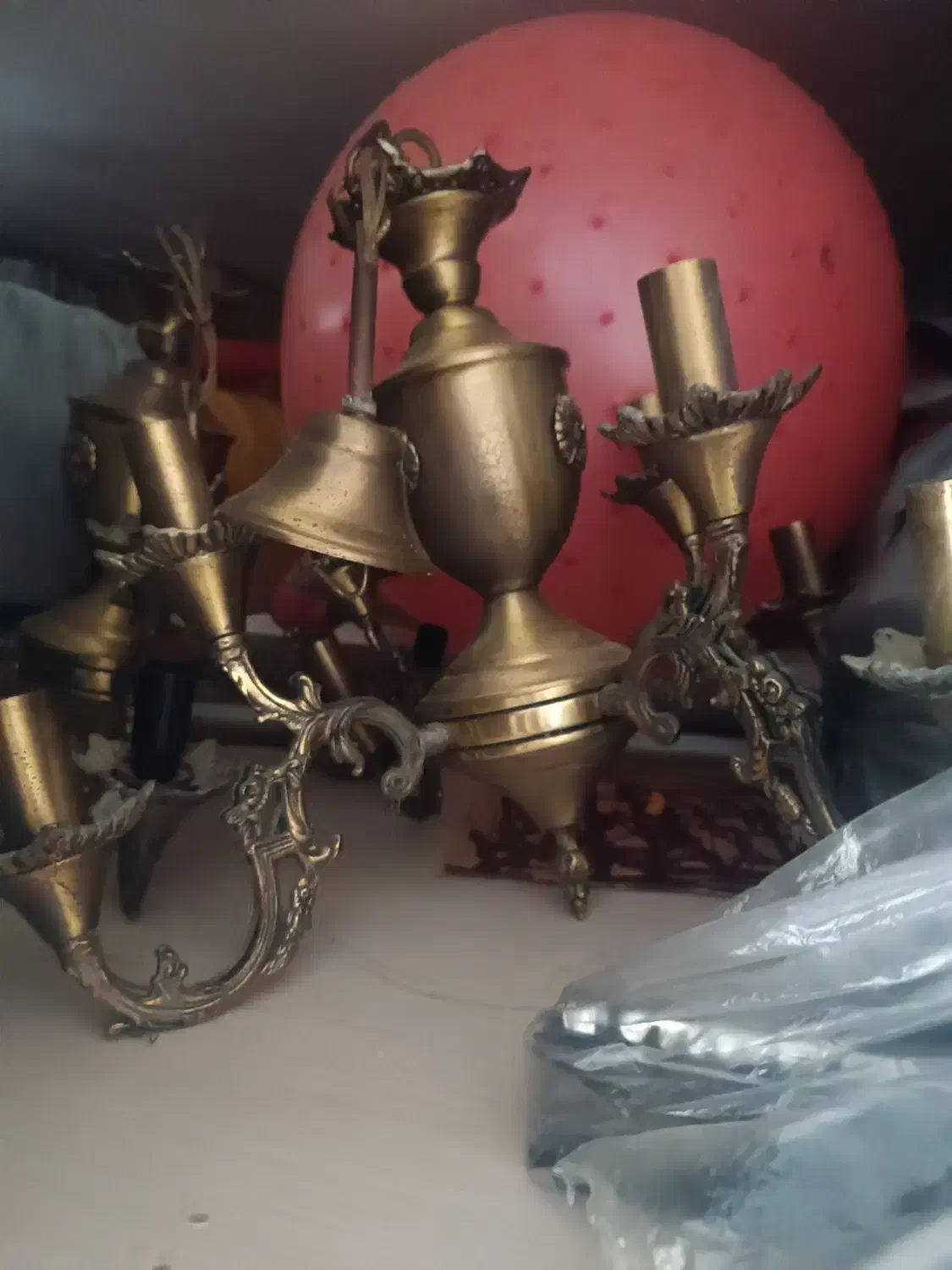 فروش ۲عدد لوستر ۴شاخه ۸شعله سام|لوستر و چراغ آویز|بناب, |دیوار