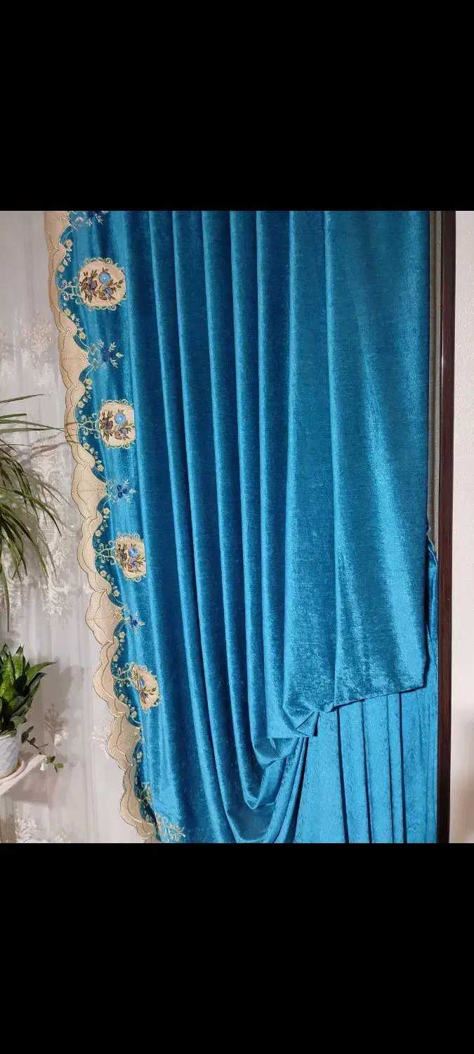 پرده دکور مخمل|پرده، رانر، رومیزی|شاهین‌شهر, عطار|دیوار