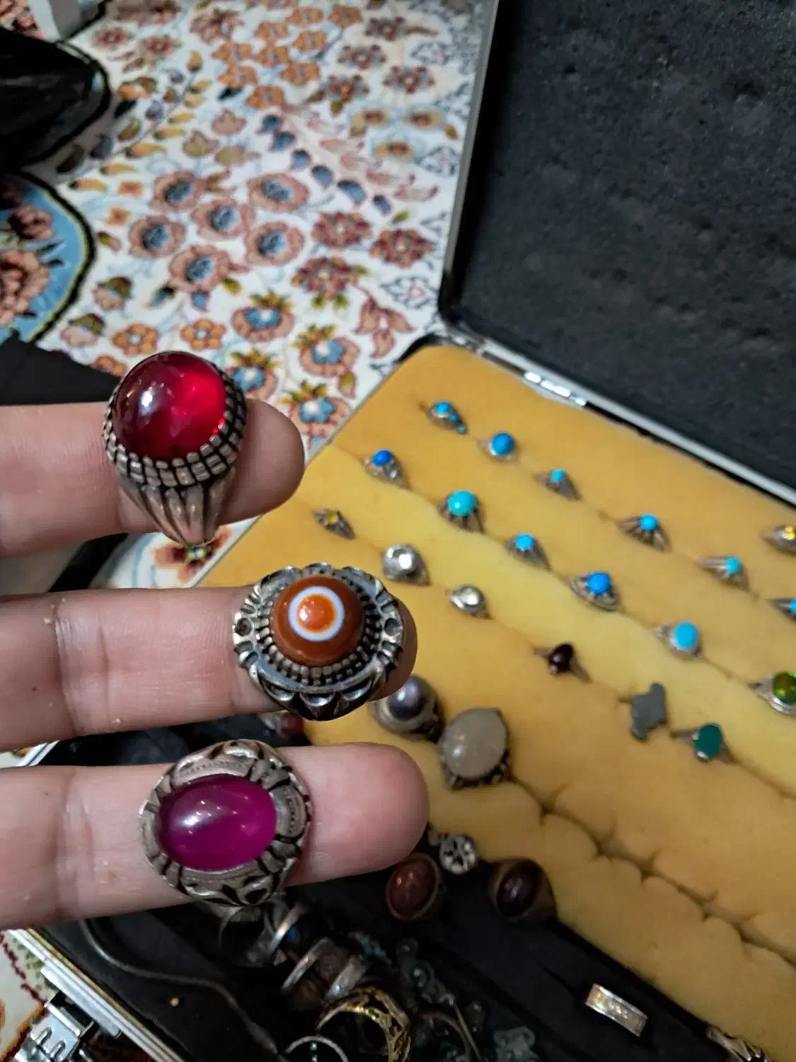 انگشتر نقره قدیمی|جواهرات|رشت, کوی حسینی|دیوار