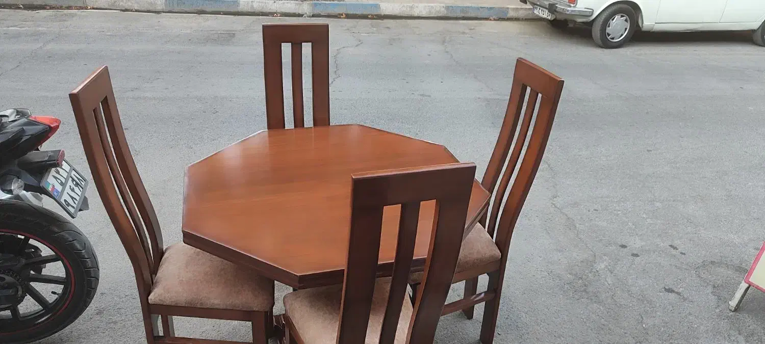 میز غذاخوری ۴ نفره|میز و صندلی غذاخوری|خمین, |دیوار