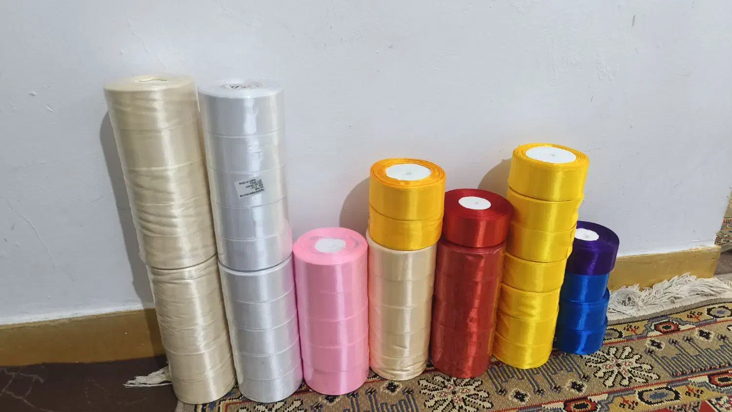 روبان ساتن ۴سانتی ۳۶یاردی|لوازم خیاطی و بافتنی|رباطکریم, رباطکریم|دیوار