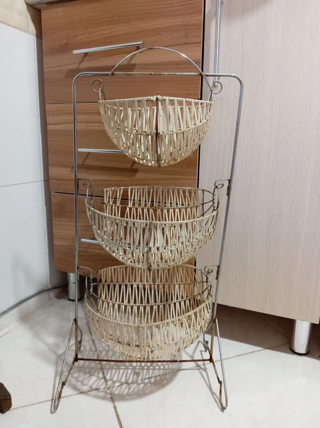 سبد سیب زمینی و پیاز|ظروف نگهدارنده، پلاستیکی، یک‌بارمصرف|گلبهار, شهر جدید گلبهار|دیوار