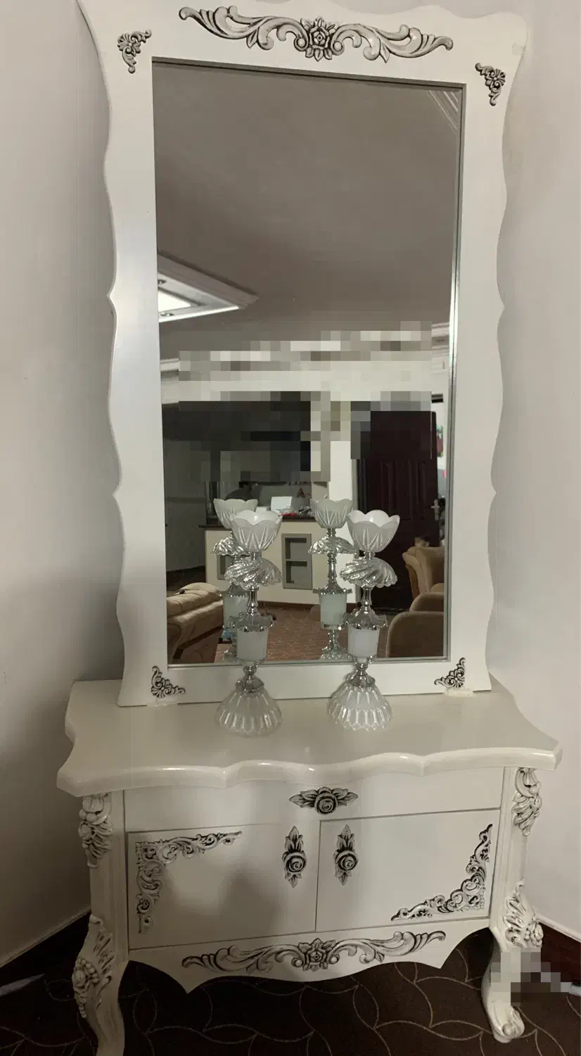 آیینه شمعدونی|بوفه، ویترین، کنسول|اسالم, |دیوار