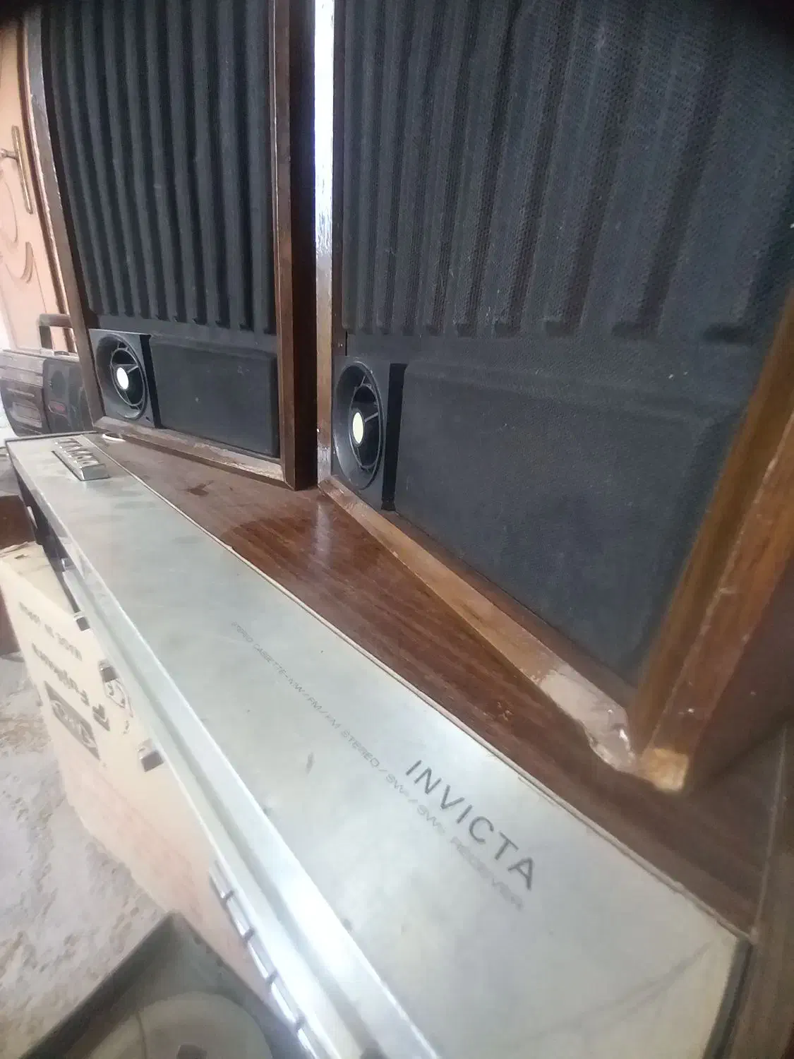 استریو قدیمی ضبط طبقاتی و ریل و گرام ۳کاره و باند|کلکسیون اشیاء عتیقه|مشهد, دوست آباد|دیوار