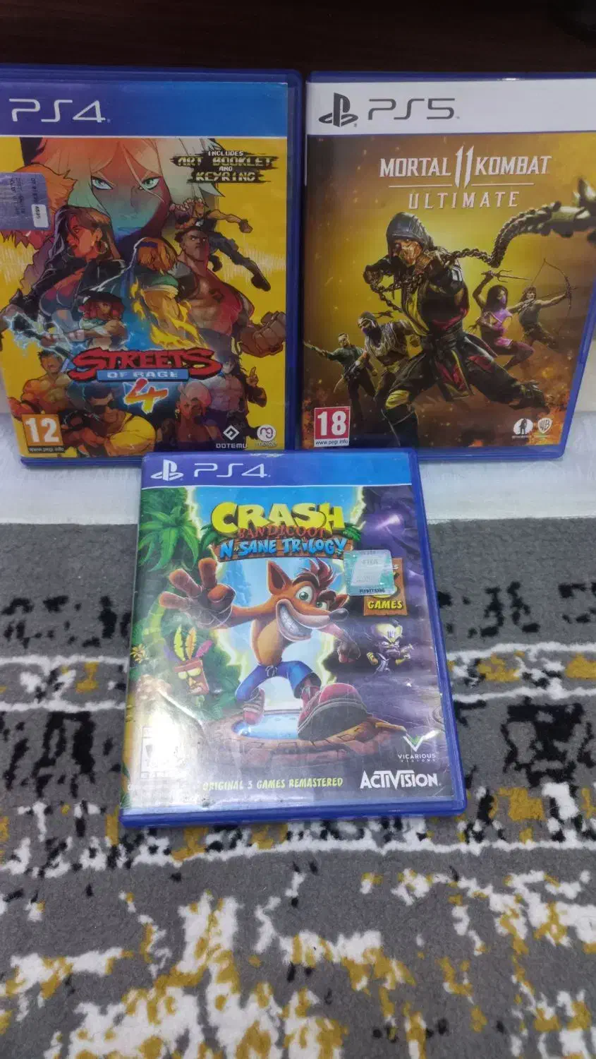 بازی ps4 ps5 crash street of rage  mortal کراش|کنسول، بازی ویدئویی و آنلاین|تهران, هاشمی|دیوار