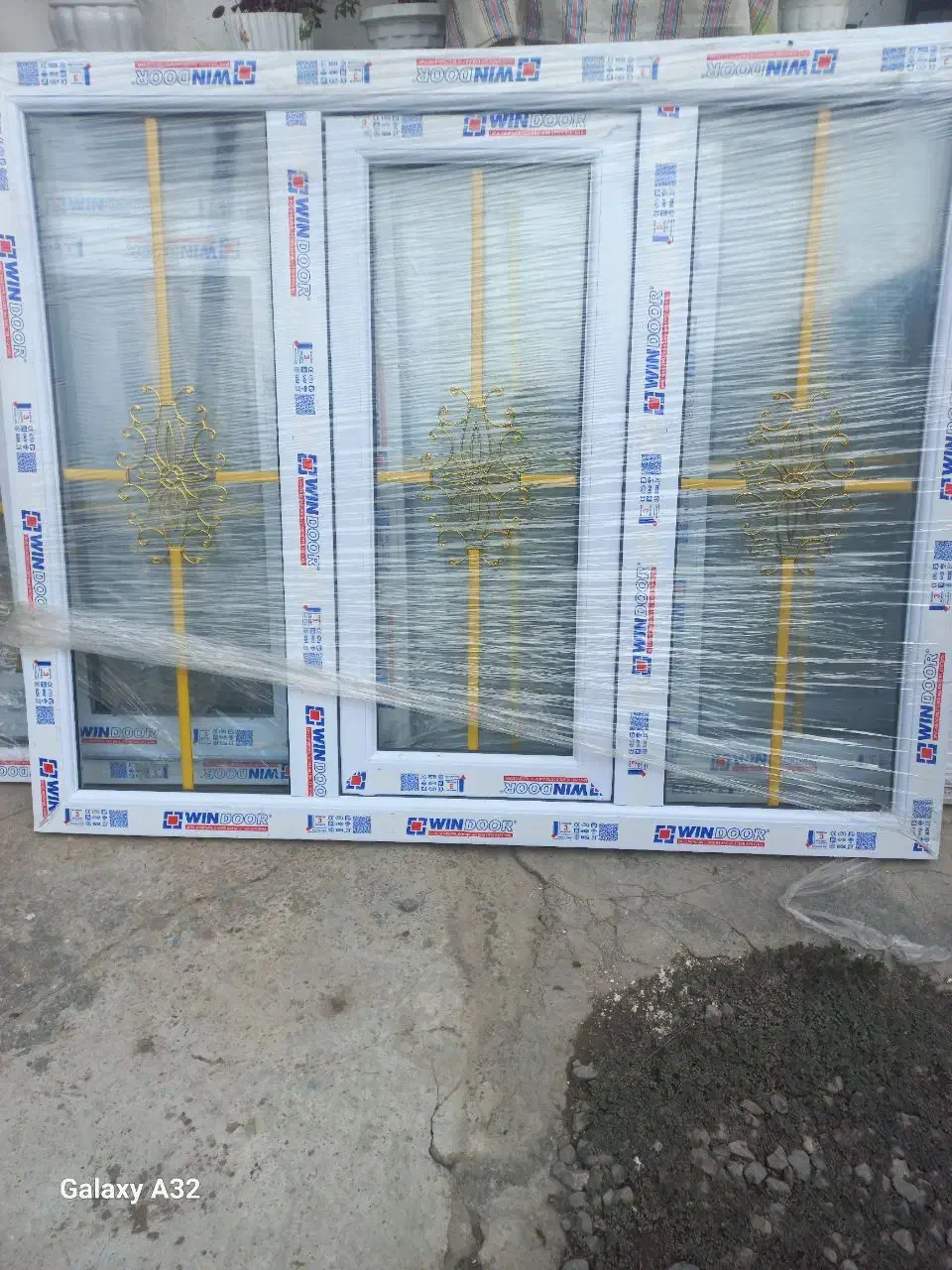 درو پنجره طرح upvcبهمراه شیشه دوجداره نو|مصالح و تجهیزات ساختمان|بابل, |دیوار