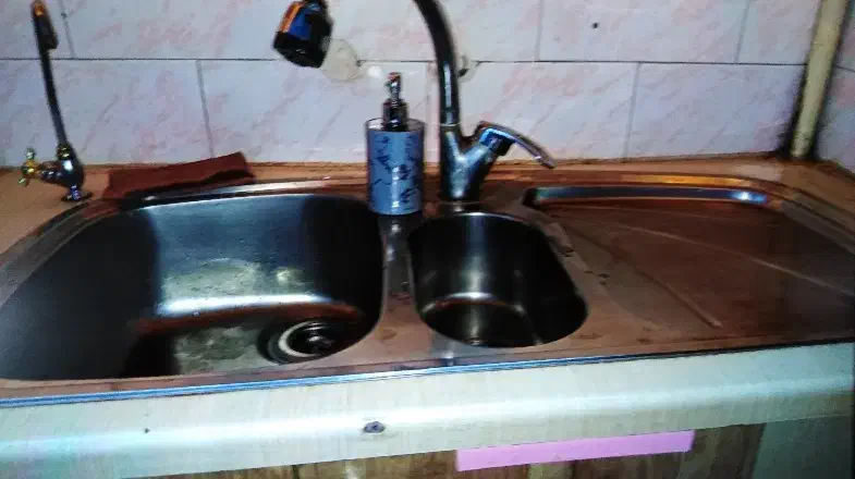 سینک استیل|آب‌چکان و نظم‌دهنده ظروف|کرج, باغستان|دیوار