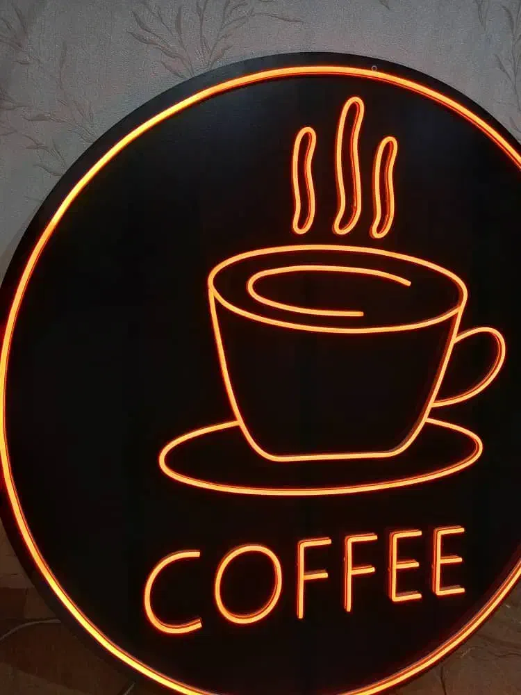 تابلو نئون شات قهوه|ریسه و چراغ تزئینی|کرمان, |دیوار