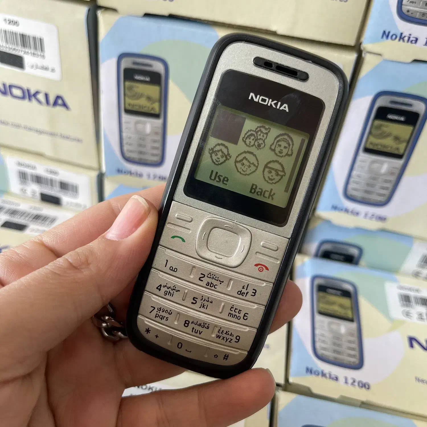 نوکیا 1200 اصلی قدیمی شکلک دار دکمه ای آکبند nokia|موبایل|تهران, جمال‌زاده|دیوار