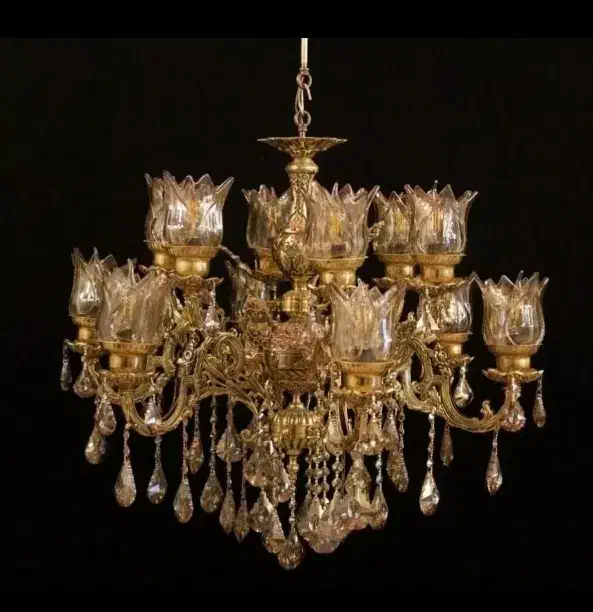 لوستر برنز مدل ۵۵۷۷|لوستر و چراغ آویز|قم, نیروگاه|دیوار