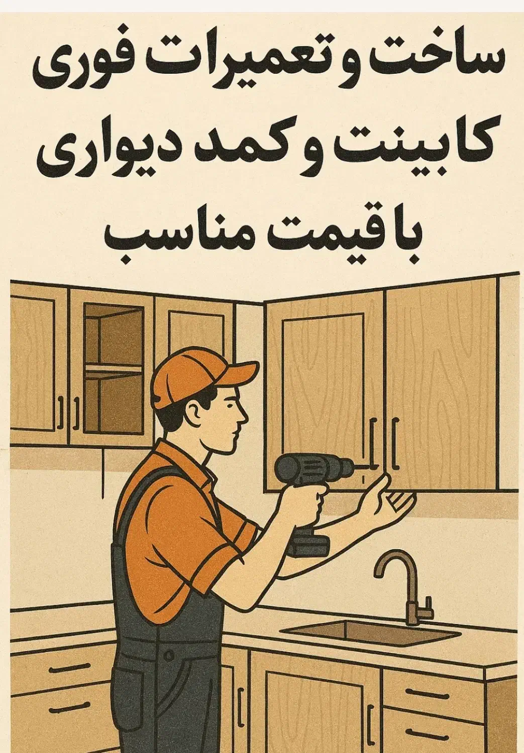 ساخت و تعمیر فوری کابینت و کمد دیواری|خدمات پیشه و مهارت|اصفهان, کوی ولی عصر|دیوار