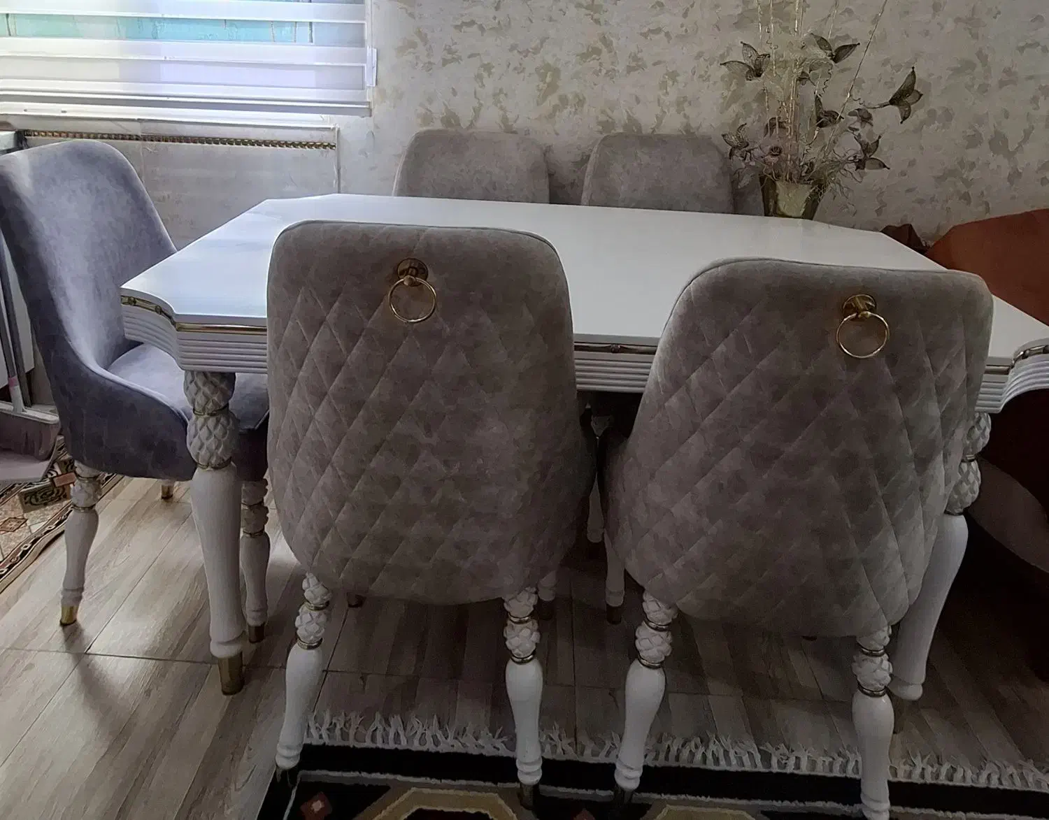 میز ناهارخوری شش نفره مبلی و زیبا|میز و صندلی غذاخوری|رشت, دیانتی|دیوار