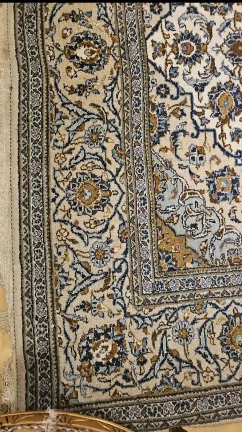 ۳ تخته فرش/دستبافت کاشان/۹متری/رنگ کرم|فرش|تهران, نارمک جنوبی|دیوار