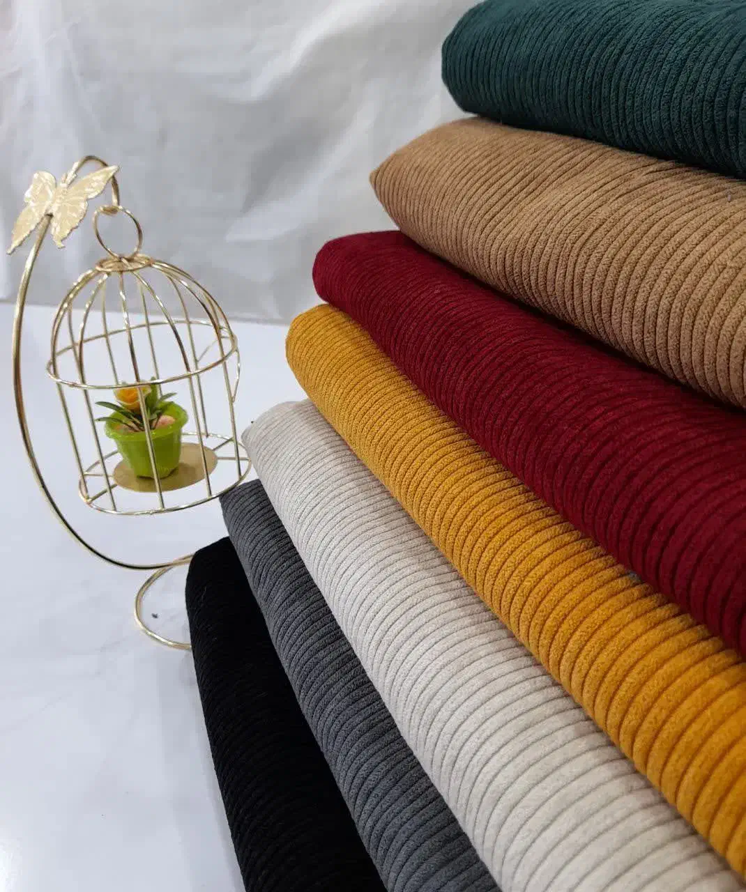 پارچه مخمل کبریتی درشت|لباس|جعفرآباد, |دیوار