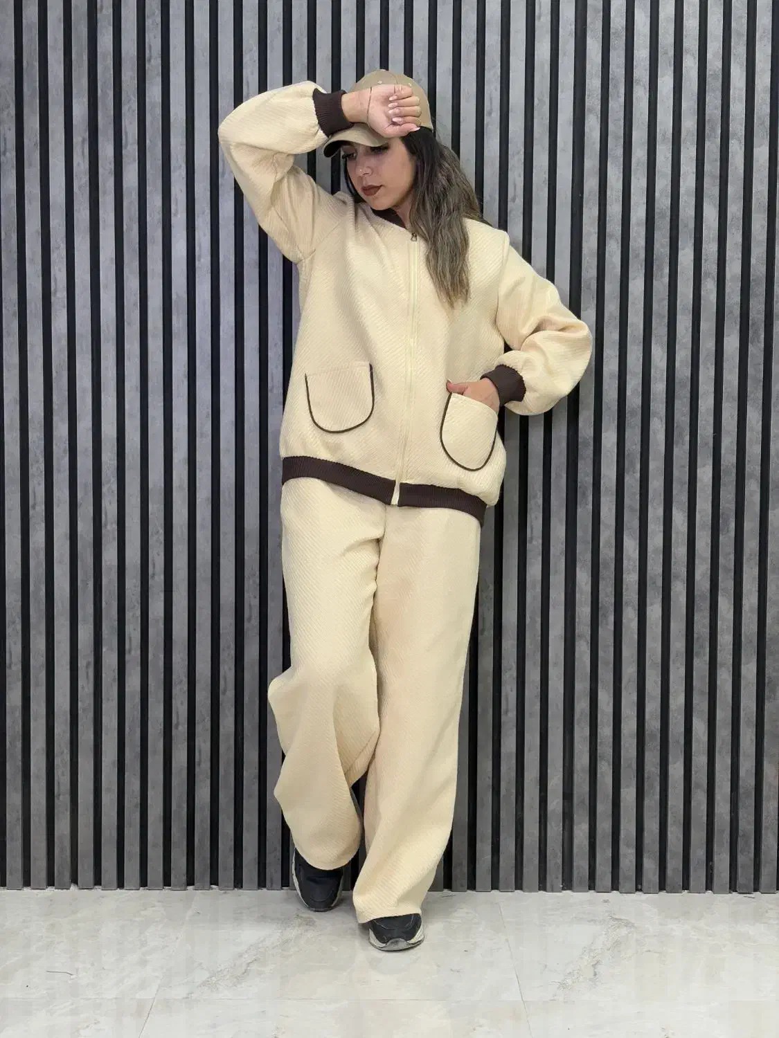 ست پاییزی بامبر شلوار کشمیر کجراه|لباس|مشهد, هنرور|دیوار