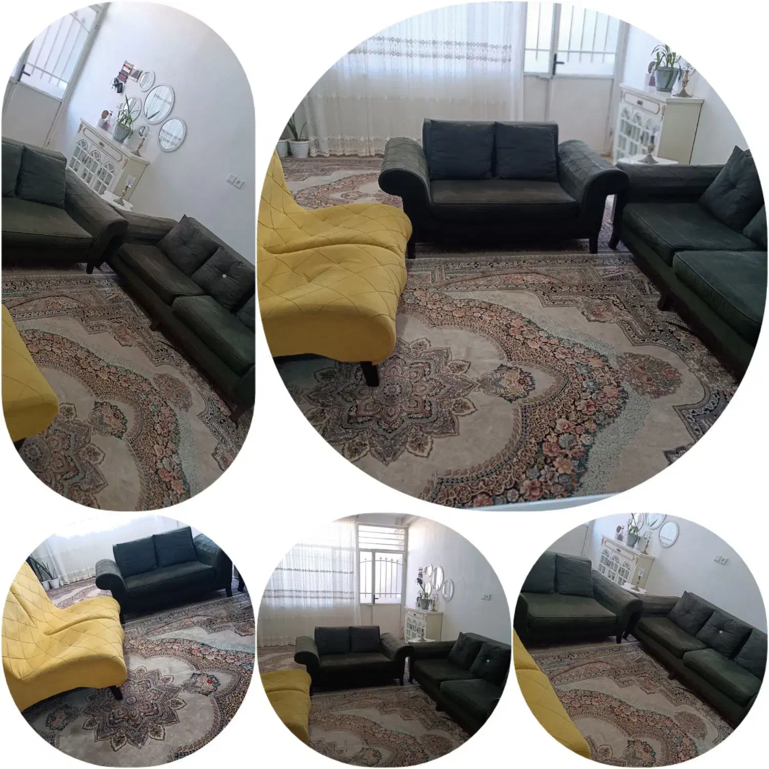 مبل 7نفره تمیز و مرتب|مبلمان خانگی و میز عسلی|سبزوار, ولیعصر (نجار آباد)|دیوار