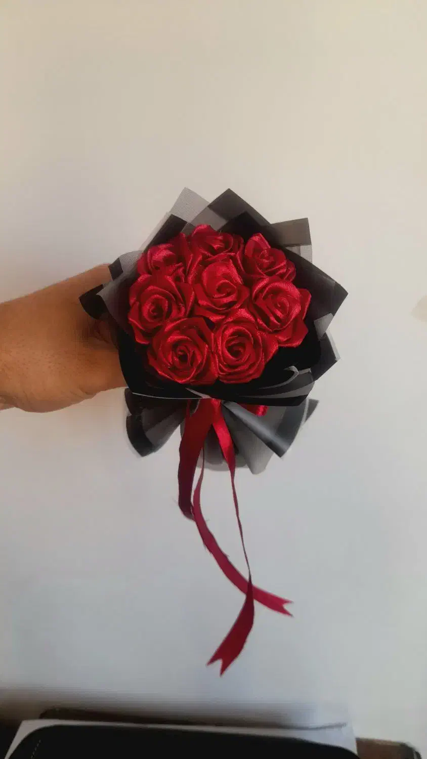 دسته گل روبانی|گل مصنوعی|بجنورد, |دیوار