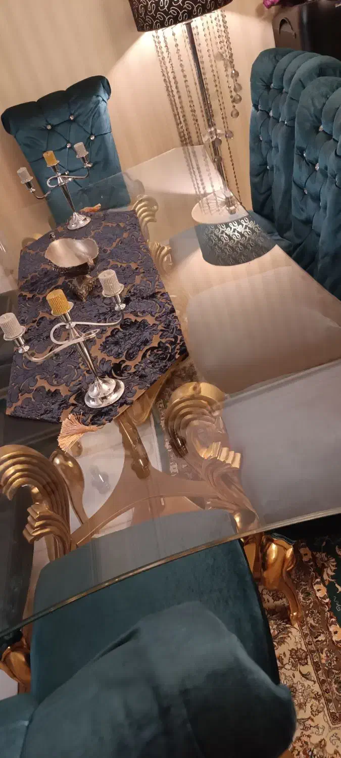 میز غذاخوری ۸نفره و مبلمان ست|مبلمان خانگی و میز عسلی|بابلسر, |دیوار