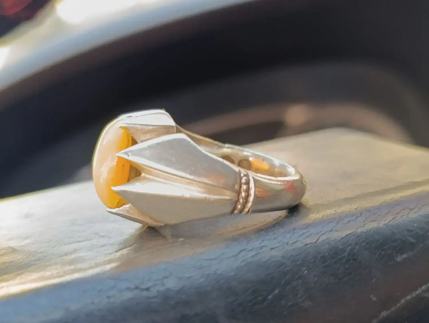 نقره با سنگ اوپال|جواهرات|خرم‌آباد, |دیوار