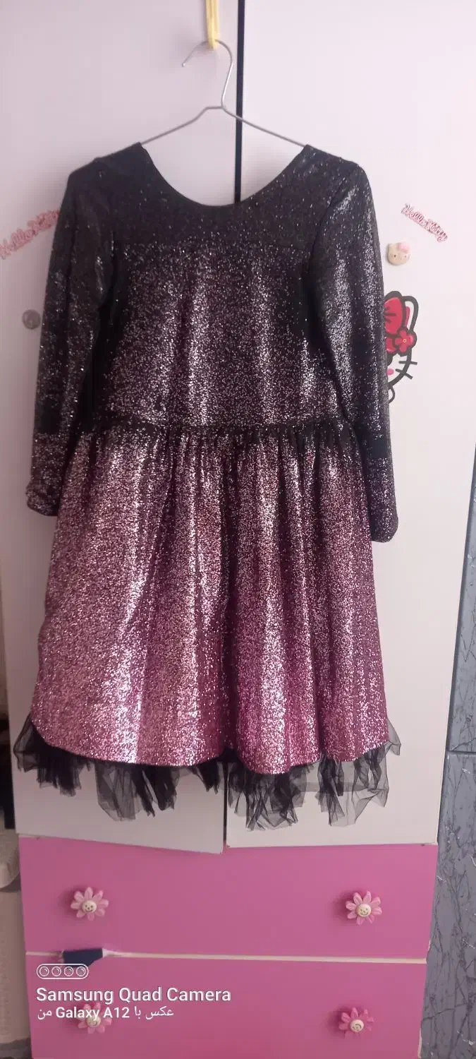 کلی لباس مجلسی دخترانه در حد نو نو و بابت|کفش و لباس بچه|سهند, |دیوار