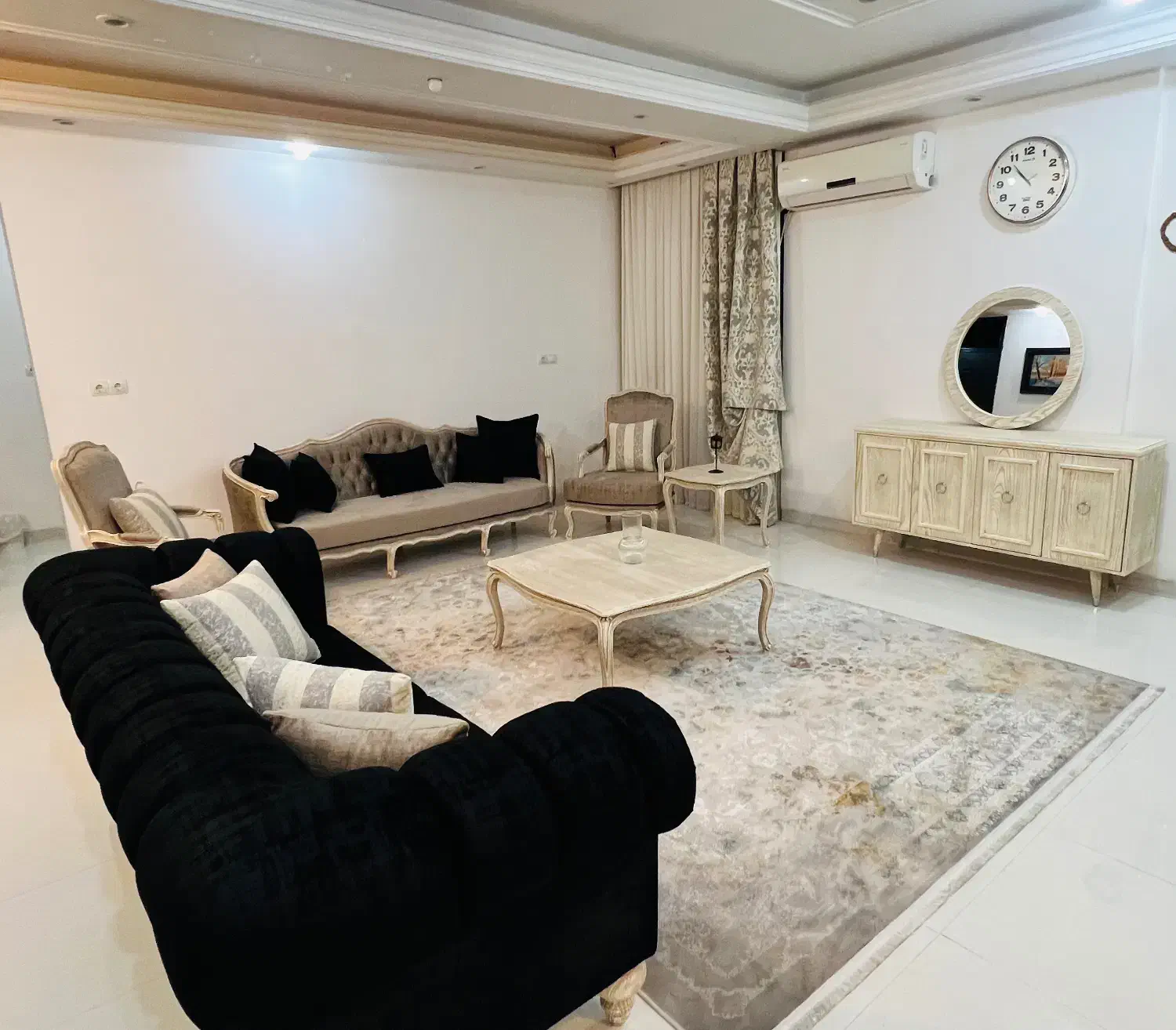 مبلمان طرح نئوکلاسیک ۸ نفره|مبلمان خانگی و میز عسلی|شوشتر, |دیوار