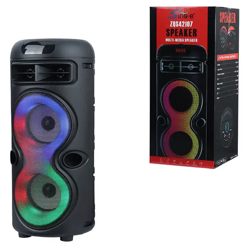 اسپیکر بلوتوثی ZQS42107 میکروفون و ریموت کنترل|پخش‌کننده همراه|رشت, کوی طالقانی|دیوار