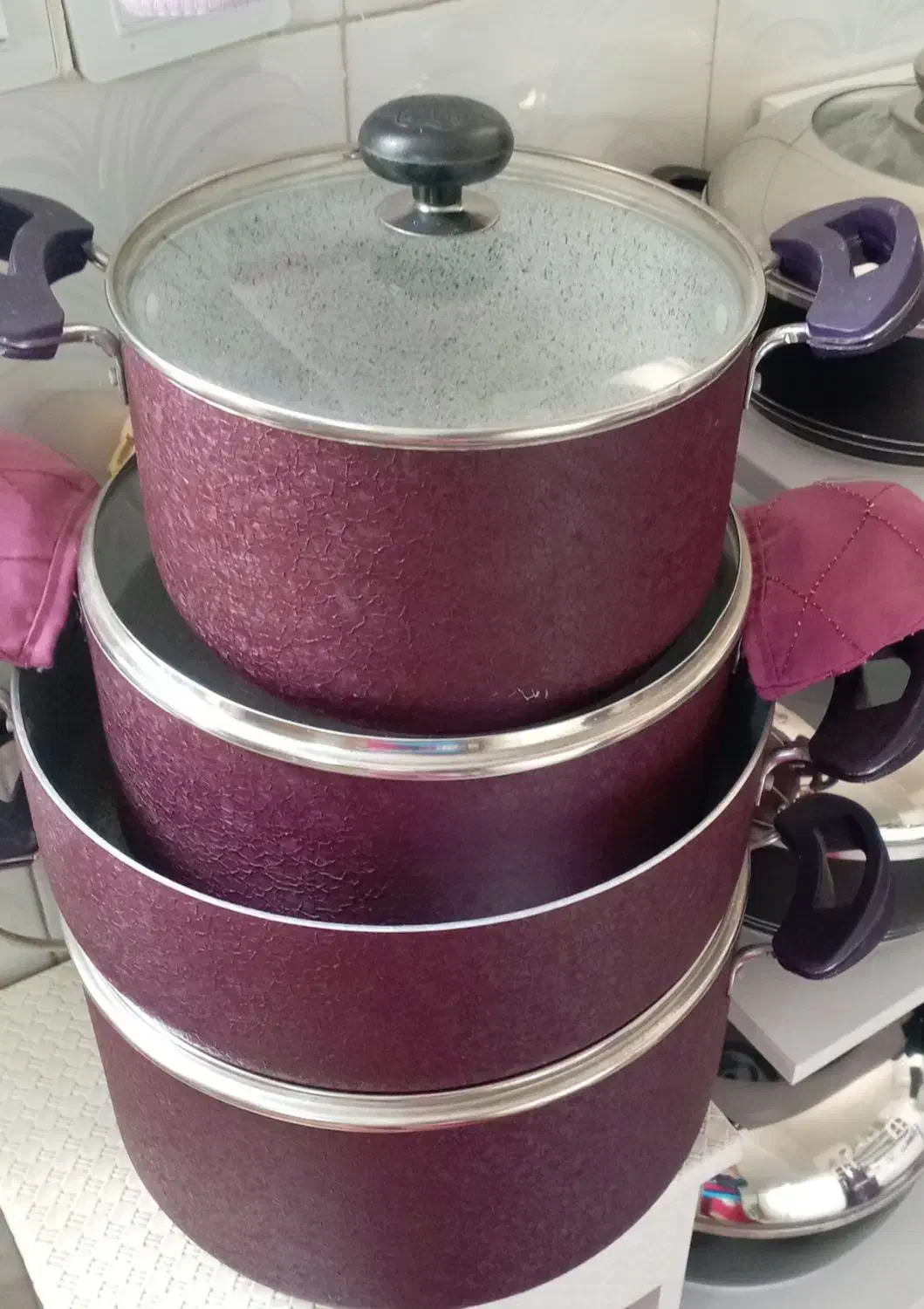 قابلمه تفلون 7پاچه|ظروف پختوپز|تربتحیدریه, رضاشهر|دیوار