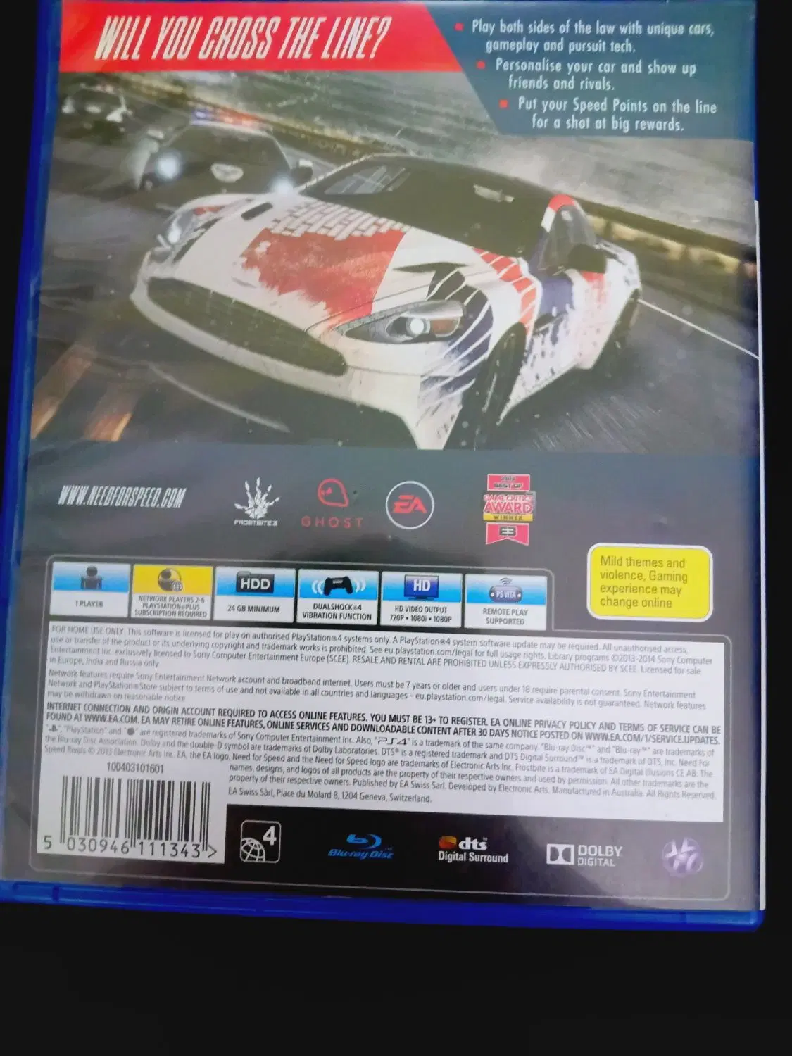 CD PS4 NEED FOR SPEED|کنسول، بازی ویدئویی و آنلاین|مشهد, رضاشهر|دیوار