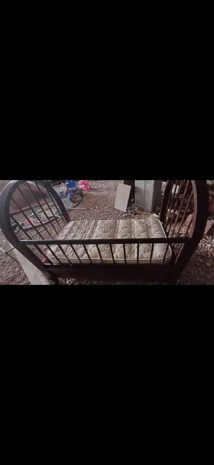 کمد و تخت کودک با تشک|تخت و سرویس خواب|یاسوج, |دیوار