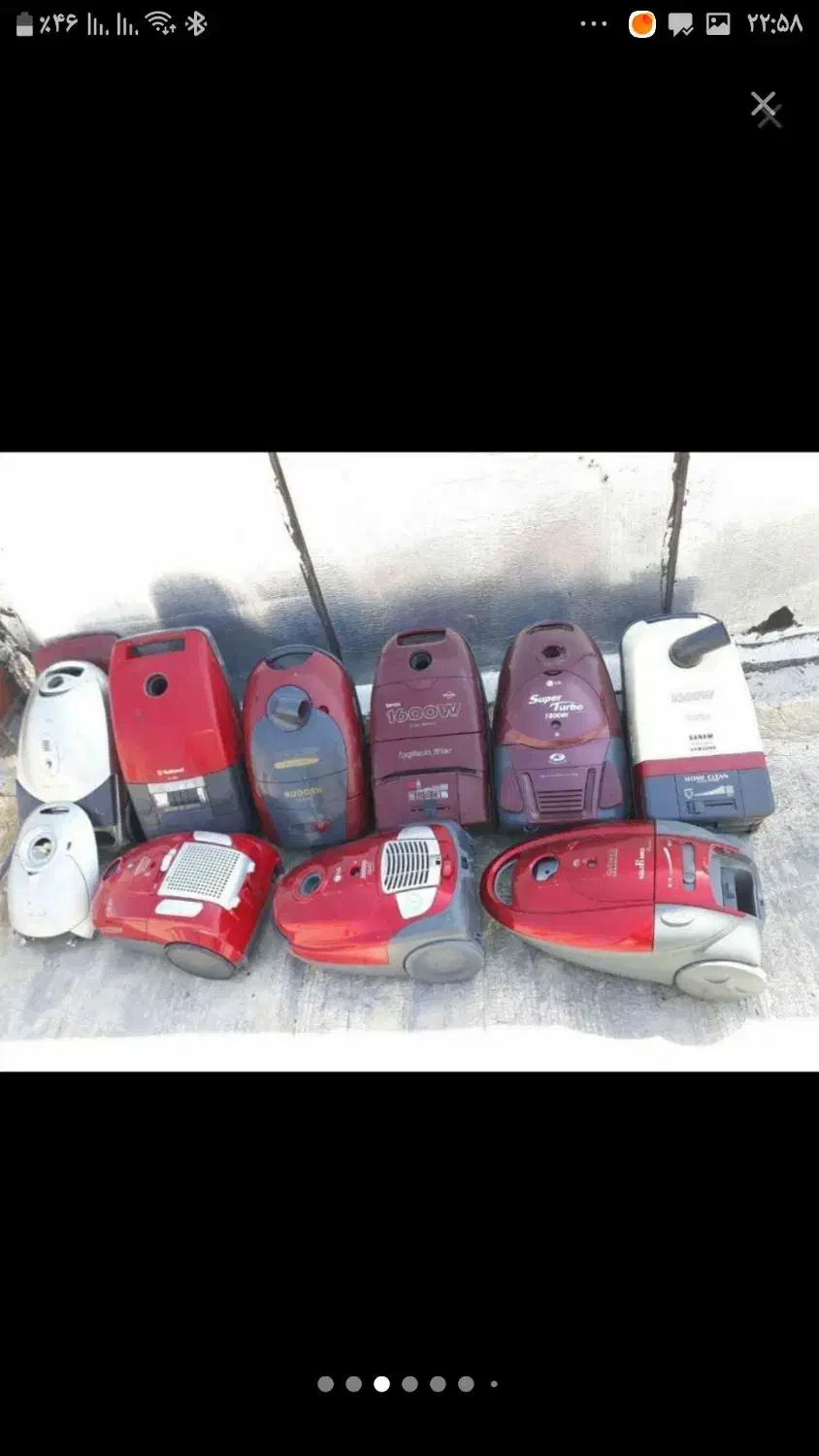 تعدادی بدنه جارو برقی موتور سوخته لخت|جاروبرقی، جارو شارژی، بخارشو|دورود, |دیوار