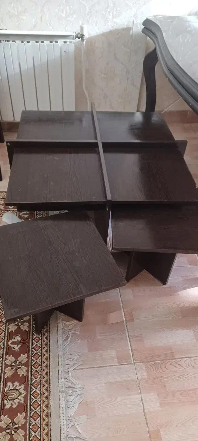 میز وسط با ۴ عدد میز عسلی|مبلمان خانگی و میز عسلی|کرمانشاه, |دیوار