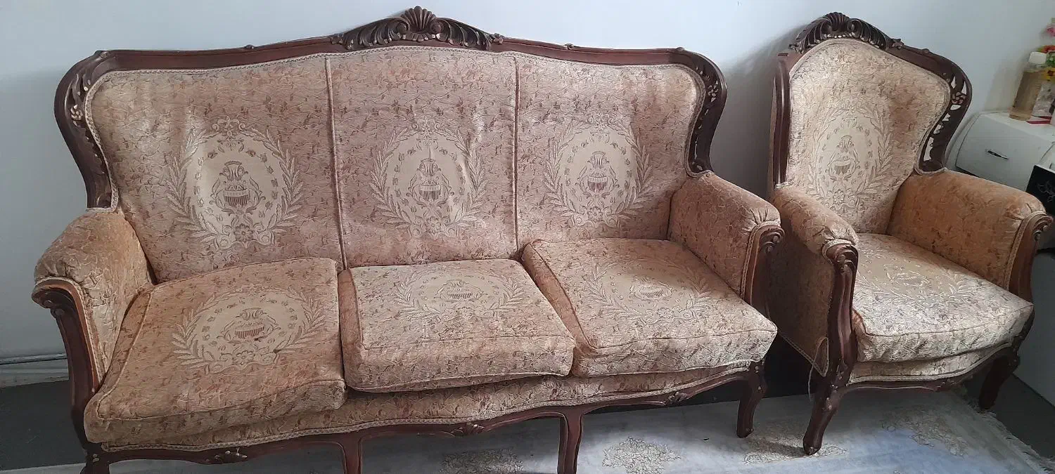 مبلمان در حد نو ،۷ نفره|مبلمان خانگی و میز عسلی|پلدشت, |دیوار