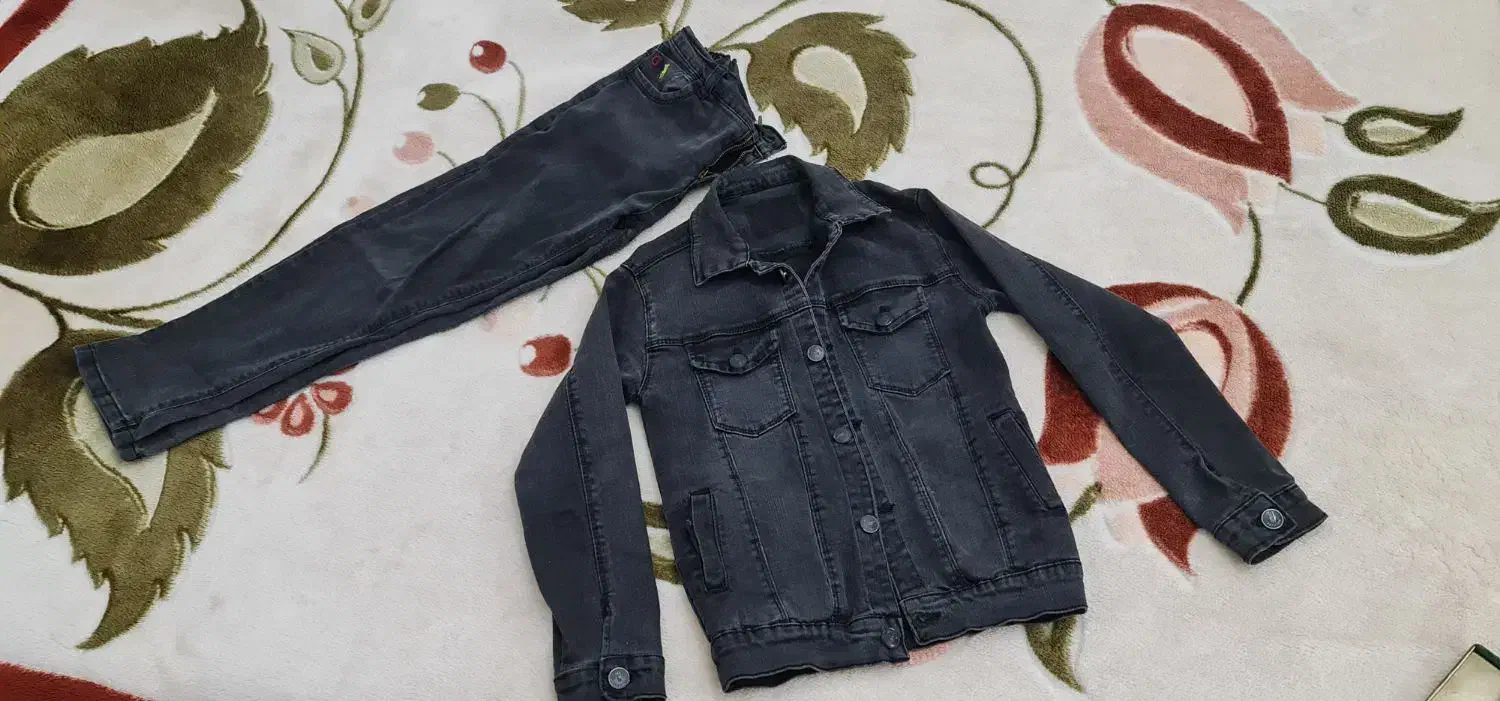 کت وشلوار بچه گانه لی زغالی|کفش و لباس بچه|مراغه, |دیوار