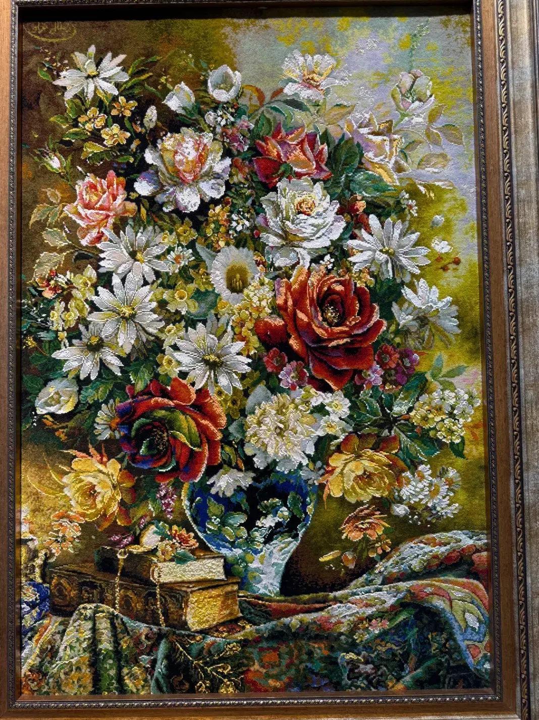 تابلو فرش دستباف گل تاپ قدی *|تابلو فرش|تهران, کامرانیه|دیوار