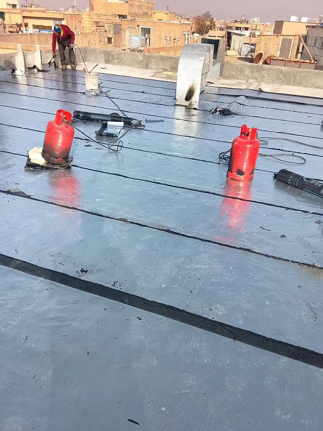 ایزوگام آسفالت قیرگونی چکی|خدمات پیشه و مهارت|یاسوج, |دیوار