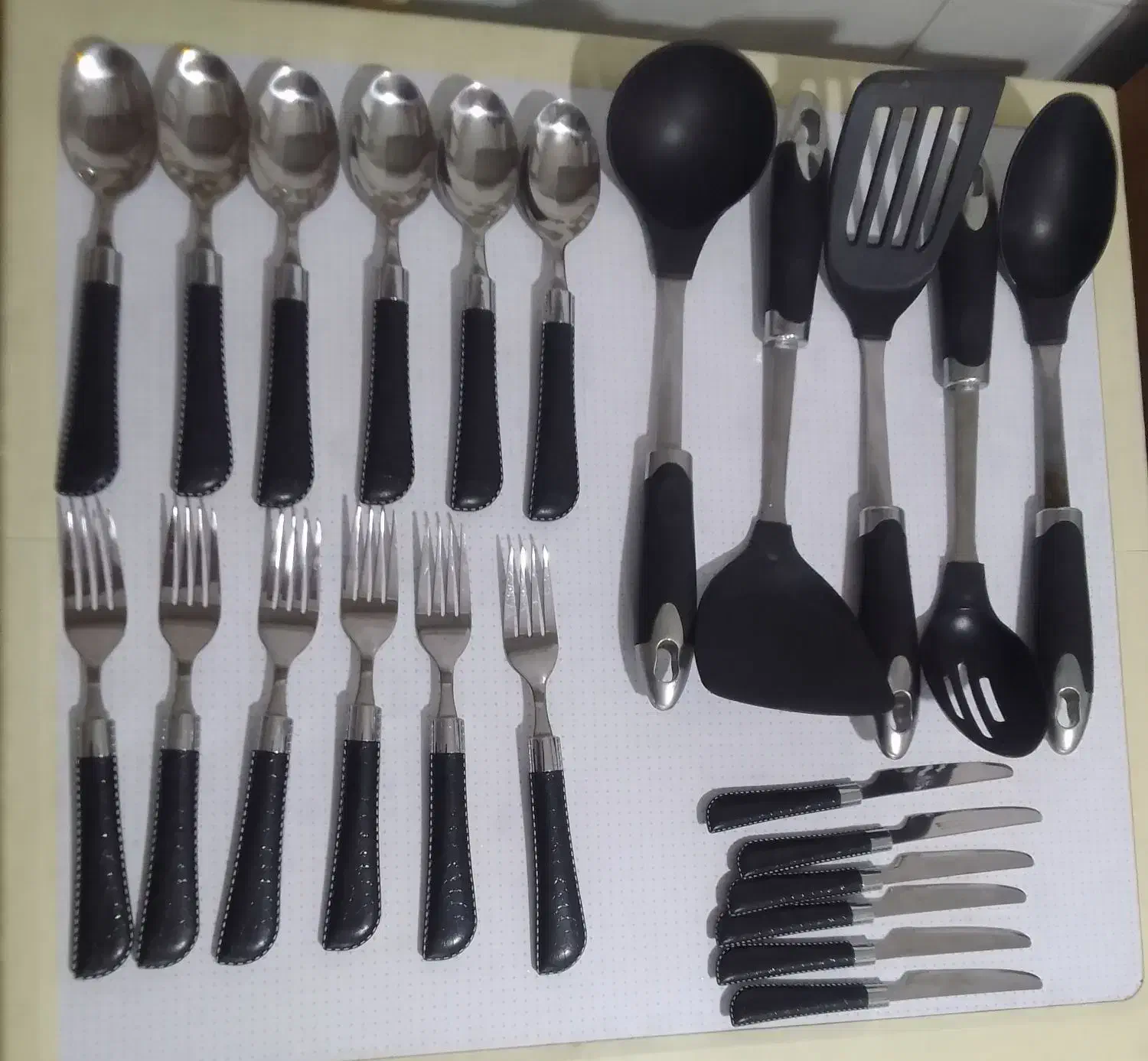 سرویس قاشق چنگال چاقو  و کفگیر و ملاقه|ظروف سرو و پذیرایی|ماهدشت, |دیوار