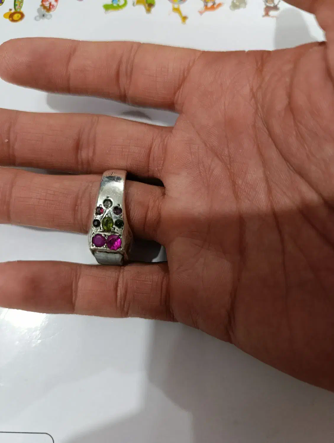 انگشتر نقره عقیق با زبرجد|جواهرات|اهواز, کوی علوی|دیوار