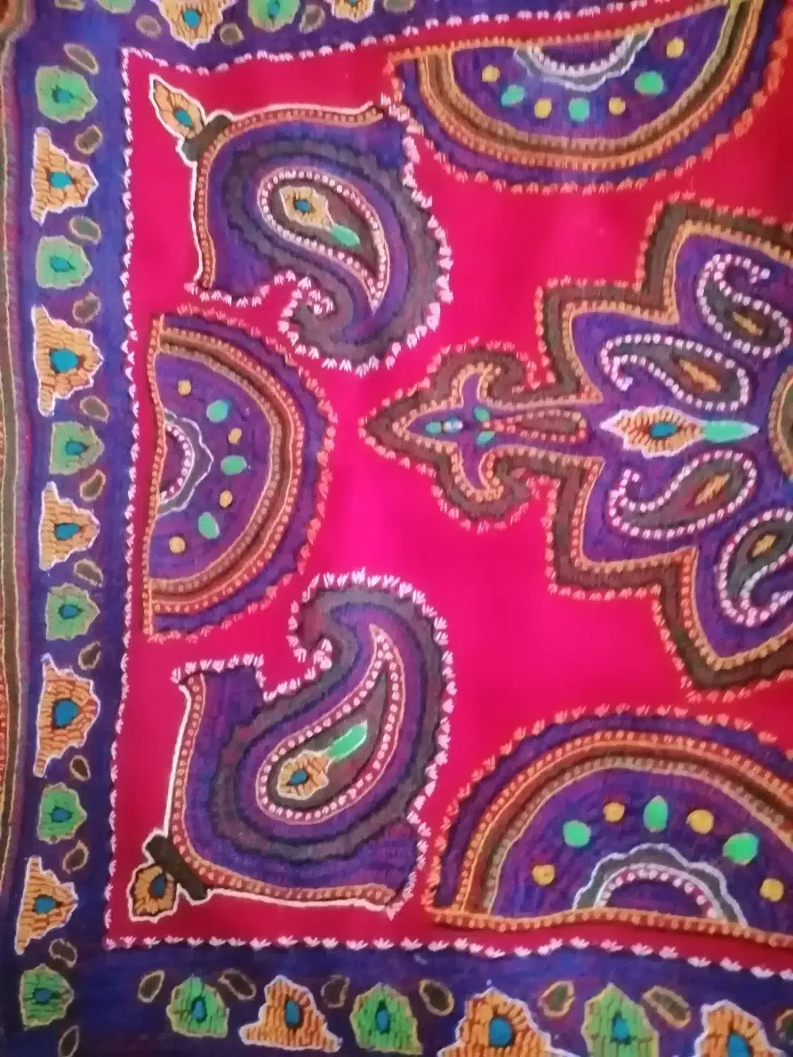 پته دوخته شده پشتی|پشتی|کرمان, |دیوار