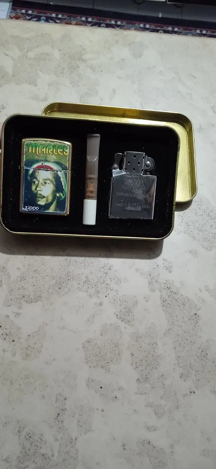 فندک بنزینی زیپو اصل قدیمی همراه با جعبه|کلکسیون اشیاء عتیقه|تهران, خاوران|دیوار