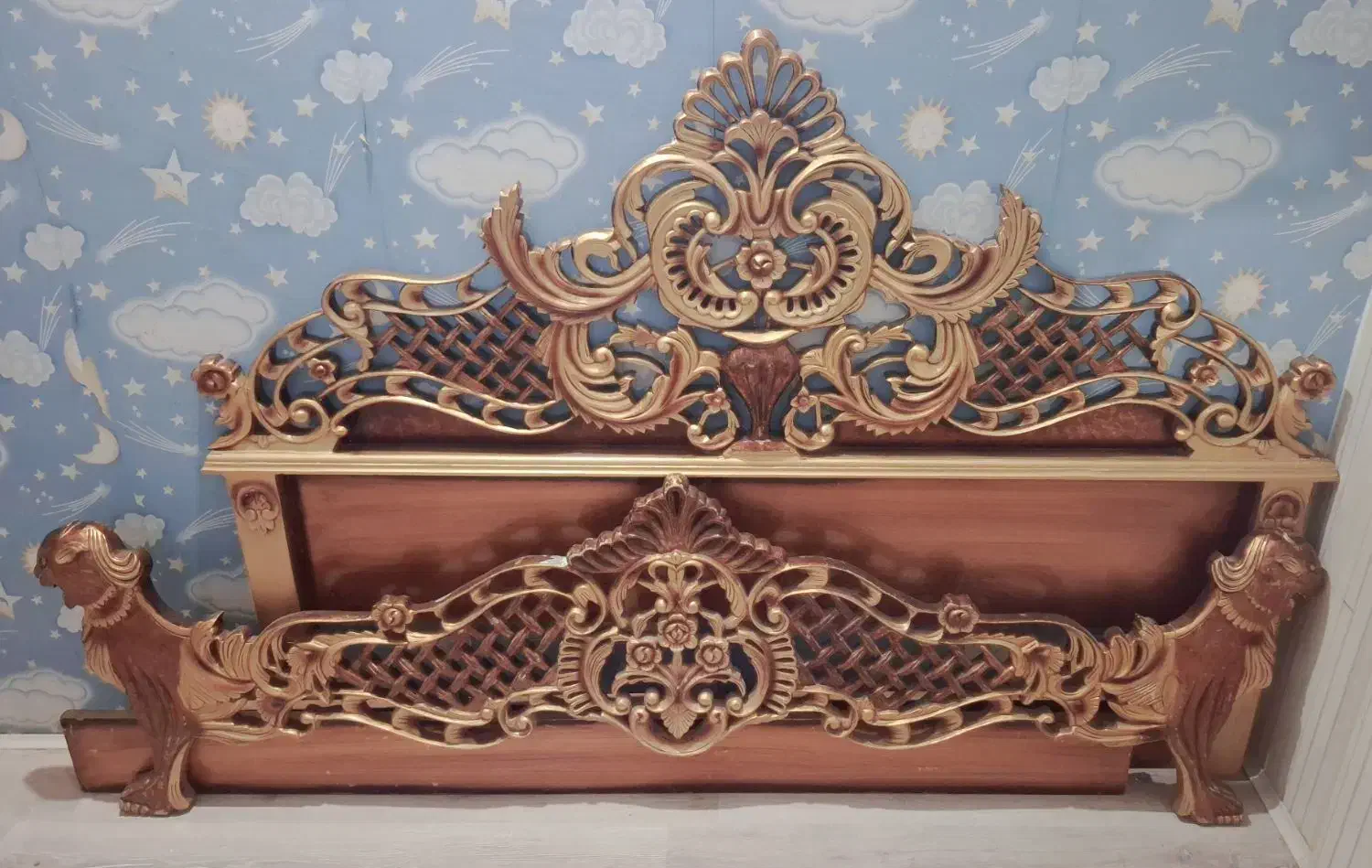 سرویس خواب و کنسول چوب با تشک به همراه آینه دراور|تخت و سرویس خواب|پاکدشت, پاکدشت (مامازند)|دیوار