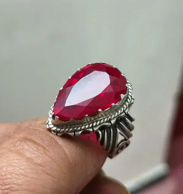 انگشترکاملادستساز یاقوت آفریقایی،شیک ومجلسی|جواهرات|بوشهر, |دیوار