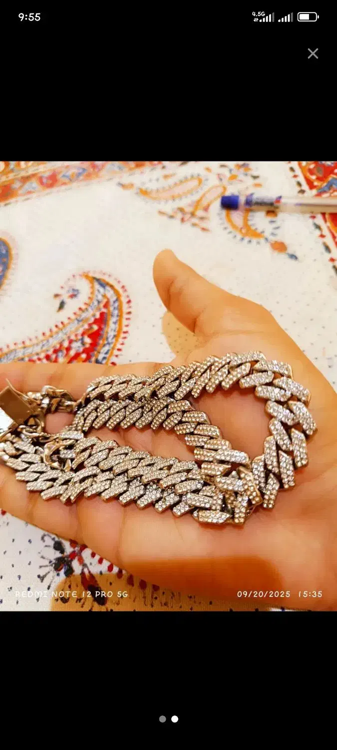 گردنبند فول نگین|بدلیجات|چرداول, |دیوار