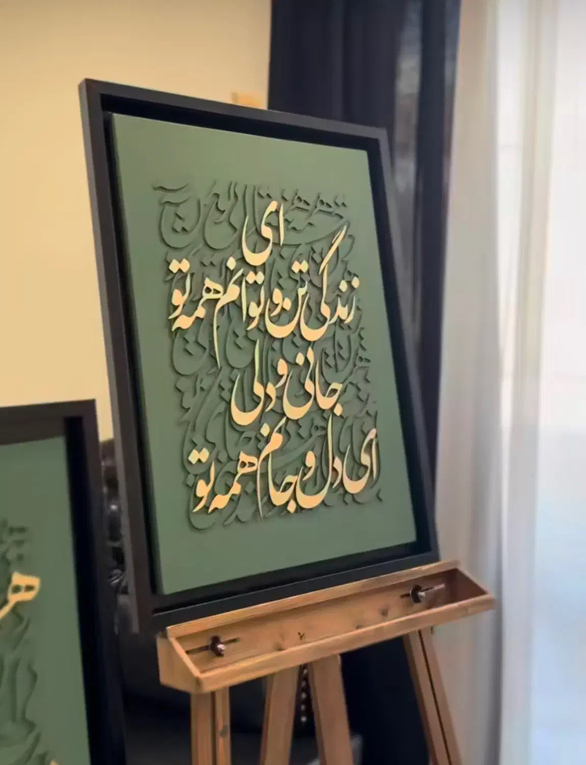 تابلو کالیگرافی برجسته و خطی ( همه تکنیک ها)|تابلو، نقاشی، عکس|تبریز, |دیوار