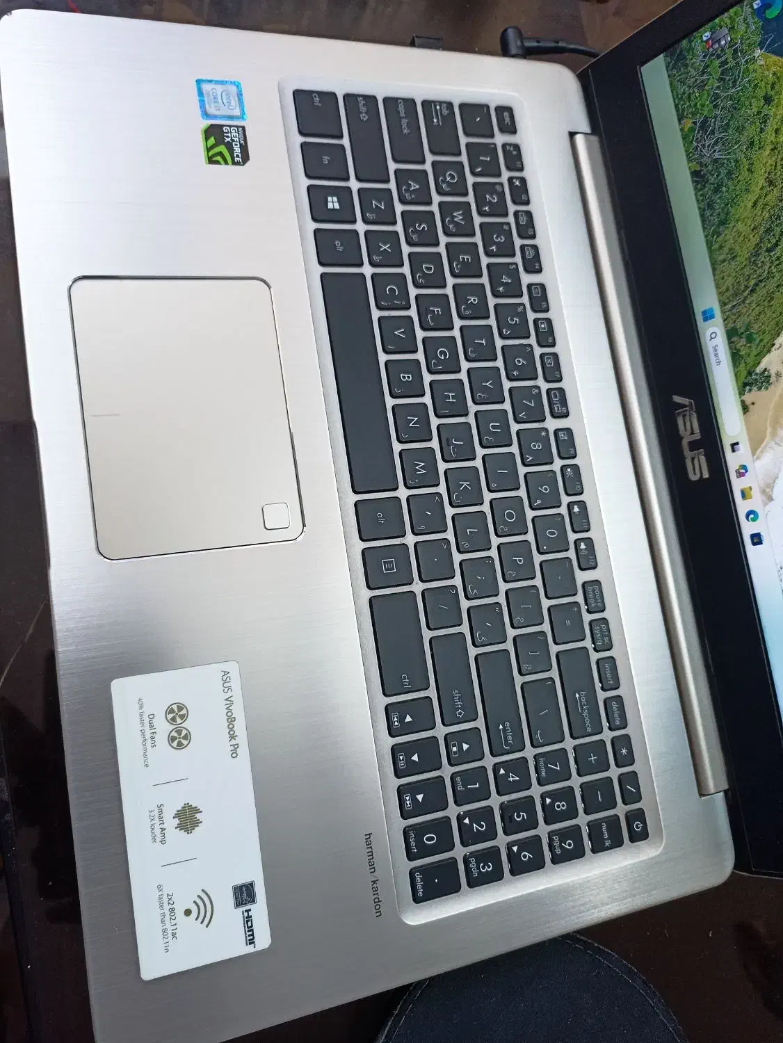 Asus gaming n580 V 4k GTX 1050|رایانه همراه|اصفهان, آهنگران|دیوار