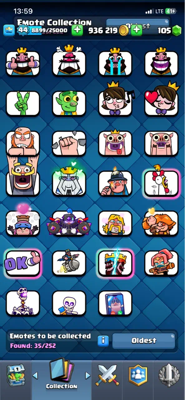 کلش رویال لول ۴۴ با کاپ ۱۳۵۰۰|کنسول، بازی ویدئویی و آنلاین|تهران, اختیاریه|دیوار