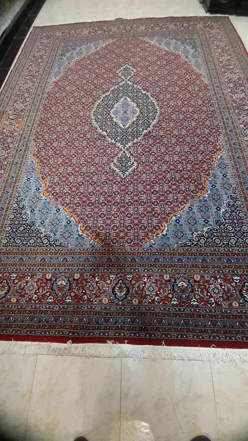 فرش۵۰۰شانه ریزماهی‌‌‌‌‌۱۲متری|فرش|اردبیل, |دیوار