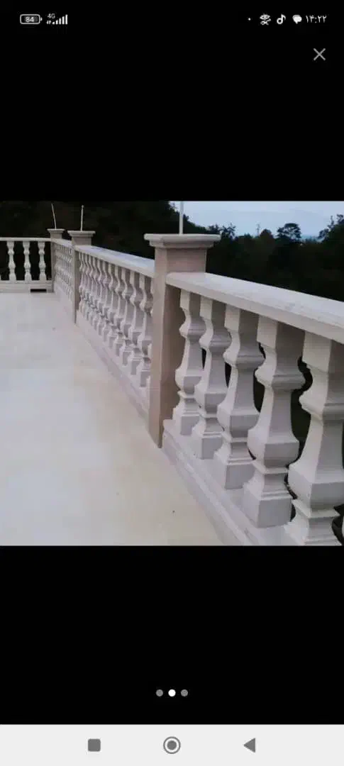 نرده سنگی صراحی ودور باغچه بالکن وایوان|مصالح و تجهیزات ساختمان|قزوین, |دیوار